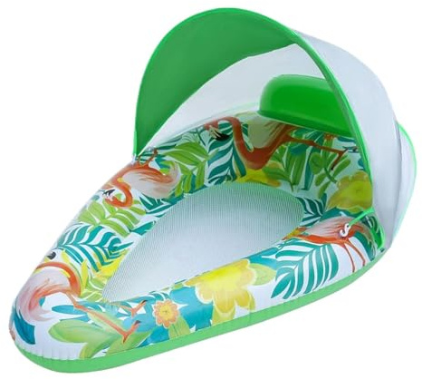 Flotadores de Piscina Flotador Inflable con Toldo