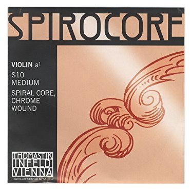 Thomastik-Infeld Spirocore Violinsaite A 4/4 – Einzelsaite (S10), Spiralseilkern, Chromstahl umsponnen, mittlere Spannung
