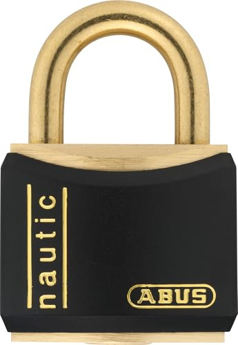 Abus 01036 T84MB/30 Cadenas marine de 30 mm en Laiton massif Noir