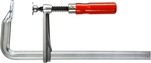 BESSEY Ganzstahl-Schraubzwinge 120x60 mm glanzverzinkt mit Holzgriff