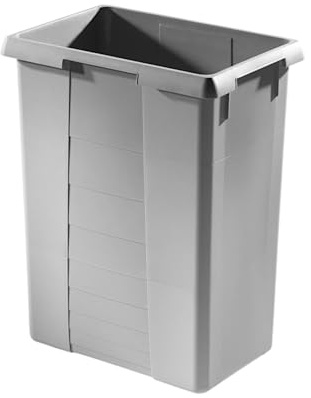Hailo Inneneimer 1080369 | Kunststoff hellgrau | 40 Liter Volumen | 415 x 285 x 500 mm | für Easy Cargo Abfallsammler