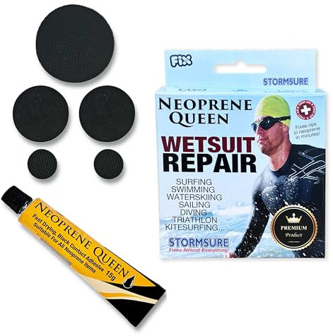 Neoprene Queen Neoprenanzug Reparaturset - Langlebige Flickenreparaturen an Neoprenanzügen in 10 Minuten