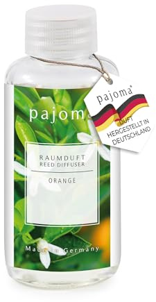 pajoma® Raumduft Nachfüllflasche Orange 100 ml | Nachfüller für Lufterfrischer | intensiver und hochwertiger Duft in Premium Qualität