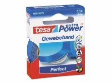 Tesa© bande de tissu tissu ruban adhésif extra Power, 2,75 m x 19 mm, bleu