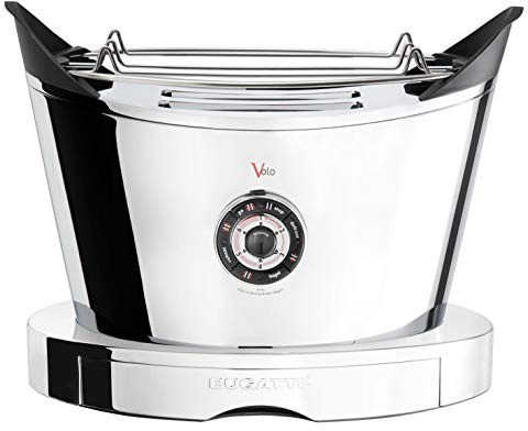 Bugatti Volo - Tostador (930W, 50/60 Hz, 230-240V, 32 cm, 20 cm, 30 cm) Negro, Acero inoxidable