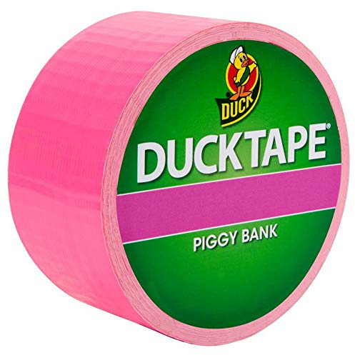 Duck Ruban adhésif coloré, noyau de 7,6 cm, 4,8 cm x 13,7 m, rose fluo