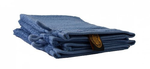 Gözze - New York Waschhandschuh, 4er Set, Weich und saugfähig, 100% Baumwolle, 17 x 24 cm - Fjord