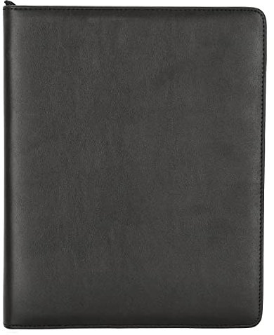 Alassio 30107 - Orgamappe IMPERIA im DIN A4 Format, Businessmappe aus FINEtouch-Lederimitat, Dokumentenmappe in schwarz, Mappe ca. 33,5 x 27,5 x 4 cm