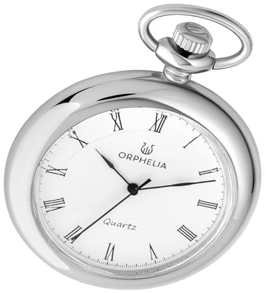 Orphelia Orologio da tasca da uomo Sentique analogico al quarzo, argento