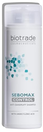 Biotrade Sebomax Control Shampoo Antiforfora con Acido Undecilenico - Shampoo Antiprurito che Lenisce il Cuoio Capelluto Irritato e Rimuove Forfora e ImpuritГ - 200 ml