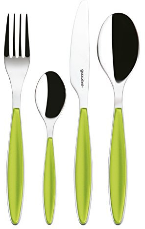 Guzzini 23000084 Feeling Apfelgrün 24- teiliges Besteckset