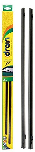 Drain 1205338 Gommino di Ricambio Spazzole Tergicristallo R10, 2 Pezzi, Nero, 71 cm