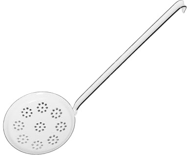 Riess, 0542-033, Backschaufel, CLASSIC- WEISS, Durchmesser 12 cm, Länge 38 cm, Emaille, weiss, Schaumlöffel
