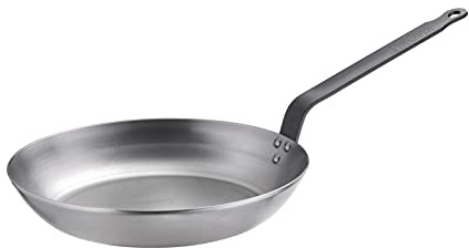 PINTINOX Padella in Ferro Serie Excalibur, Adatta All’induzione, Made in Italy, Diametro 32 cm