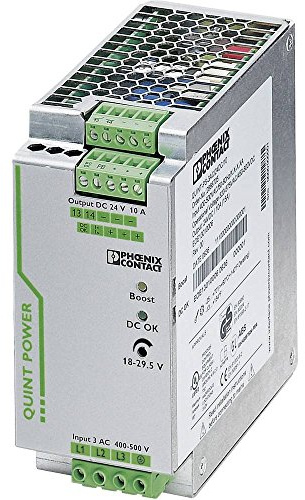 PHOENIX CONTACT QUINT-PS/3AC/24DC/10 Bloc d'alimentation primaire horloge, technologie SFB, entrée triphasée, sortie 24 V DC/10 A