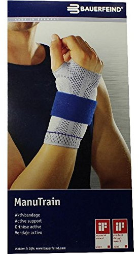 BAUERFEIND MANUTRAIN Handgelenkbandage links Gr.2 schwarz 1 St