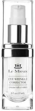 Le Mieux Eye Wrinkle Corrector Cream - Hyaluronic Acid Moisturizer for Eyes with 7 Potent Peptides & Amino Acids, Under Eye Corrector Cream (0.5 oz / 15 ml)