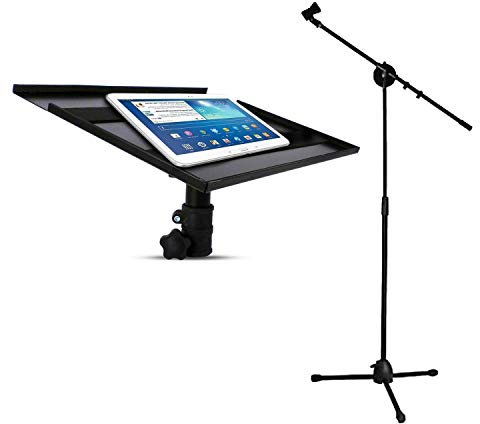 Support SLAP150 d'ordinateur portable/Tablette, pour régie + Pied Micro téléscopique pour chant, instruments de musique