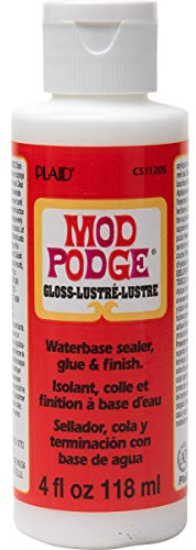 Mod Podge PLCS11205 Glanz 4 oz, Synthetisches Material, Weiss, 12.7 x 4.3 x 4.3 cm