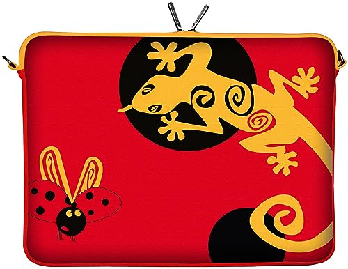 DIGITTRADE LS145-13 Lady Beetle Designer MacBook Sleeve 13.3 Laptop Notebook Netbook Tablet Cover neoprene soft carry case up to 13.3 inch Anti Shock System