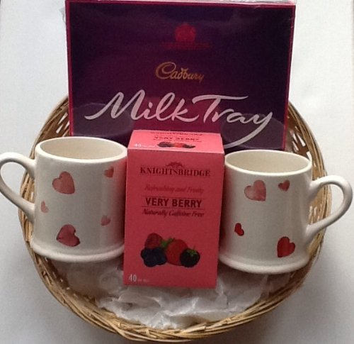 Deluxe Knightsbridge Very Berry Tea & Milk Tray Chocolates Hamper
