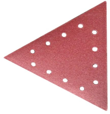 FEIDER ABT–80er Schleifdreiecke - Multifunktionales Schleifpapier - Schleifen und Glätten von Gips, Holz und Trockenbau - 80er Körnung - 28.5x28.5x28.5cm - 10er Pack, Pink