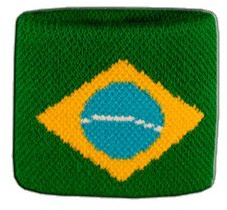 Flaggenfritze Schweiß- und Stirnbänder Brasilien, für Erwachsene und Jugendliche, Sport/Fitness/Yoga, modisches Fan-Accessoire