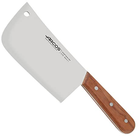 Arcos Serie Atlantico - Hackmesser - Klinge Nitrum Edelstahl 180 mm 380 gr - HandGriff Jatoba Holz Farbe Braun