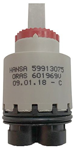 HANSA Steuerpatrone Classic 3.5 I Wassersparende Keramikkartusche für Einhebelmischer I Ersatz für Küchenarmatur & Badarmatur I Kartusche mit einstellbarem Temperaturbegrenzer & Wassermengenbegrenzer