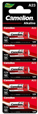 Camelion 11000523 - Plus Alkaline Batterien LR23A mit 12 Volt, 5er Set, Kapazität 55 mAh, für verschiedenste Geräte- und Verbraucheranforderungen