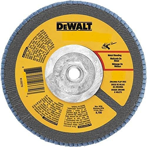 DEWALT DWA8208H Disque à lamelles Grain 80 Oxyde de Zirconium T29, 10,1 x 1,5 cm