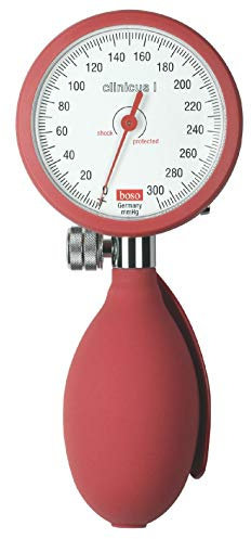 boso dbclin01 _ R clinicus I, Klettverschluss Manschette Erwachsene, 60 mm Durchmesser Zifferblatt, rot