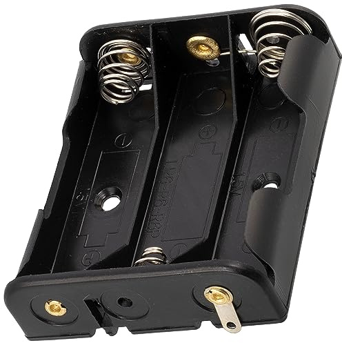 Aerzetix - Porte-Piles 3xAA LR6 - Boîtier pour 3 Piles ou Accus Fiche Prise Chassis Bec - C3431