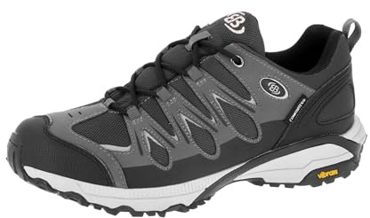 Brütting Expedition Herren Walkingschuhe, Schwarz/ Grau, 44 EU