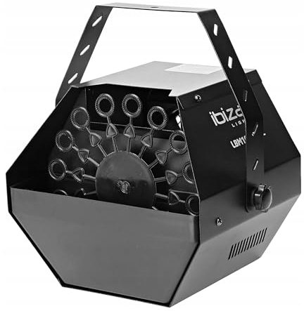 Ibiza - LBM10BAT-BL - Tragbare Seifenblasenmaschine mit 16 Sticks - Schwarz