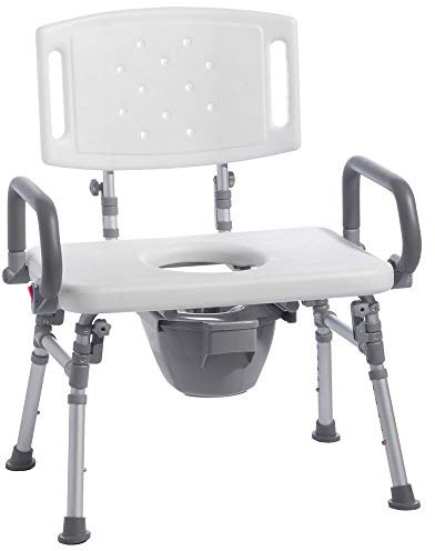 XL Duschhocker DHB-TE 250 | bis 250 kg | mit Eimer und Deckel | rostfrei | faltbar | Trendmobil