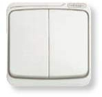 Niessen arco - Tecla interruptor doble serie arco blanco alpino