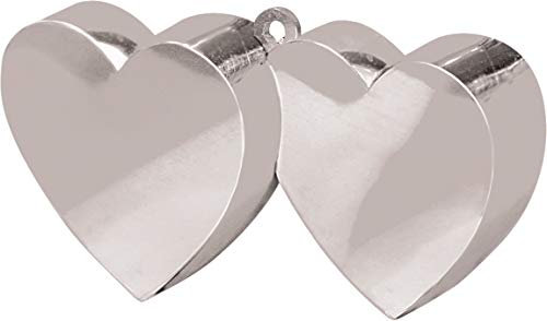 BALLOON WEIGHT:DOUBLE HRT slvr, Silver