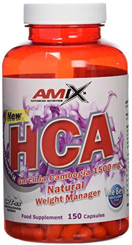 AMIX - Suplemento Alimenticio HCA en 150 Cápsulas - Ayuda a Reducir la Grasa - Contiene Antioxidantes y Cambogia - Favorece el Aumento de Energía - Suplemento Deportivo
