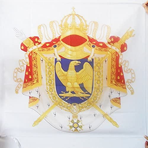 AZ FLAG Bandiera Stemma Napoleone Bonaparte Primo Impero francese 90x90 cm | Uso interno ed esterno bandiera decorativa di Napoleone doppie cuciture e bordi rinforzati con guaina per asta