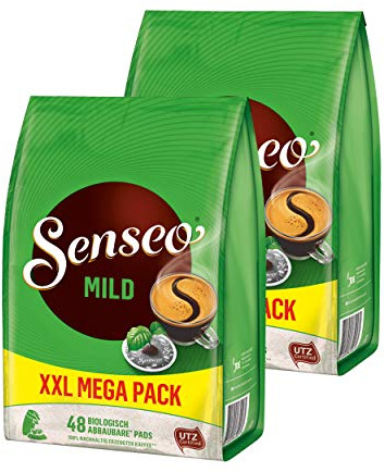 Senseo Dosettes Mild Roast, fine et velours souple goût, Café Pads pour kaffepadmaschinen, 96 Pads