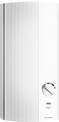 AEG elektronischer Durchlauferhitzer DDLE Basis 13 kW für die Küche, stufenlose Temperaturwahl durch 4 Anwendungssymbole, 4 Anwendungssymbole, Festanschluss 400V, VDE geprüft, 229297
