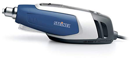 Steinel Heißluftpistole HL Stick, 350 W Heißluftfön, 400°-500°C, LED-Arbeitslicht, Standfläche, Basteln und Modellbau