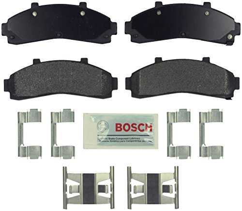 BOSCH BE652H Blue Ceramic Disc Brake Pad Set With Hardware - Compatible With Select Ford Explorer, Ranger; Mazda B2300, B2500, B3000, B4000; Mercury Mountaineer; FRONT