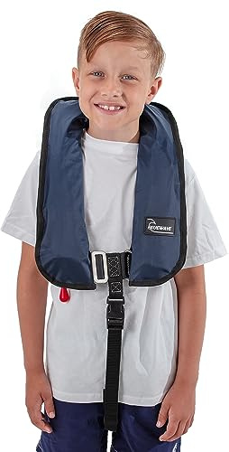 Bluewave Navy Kids 150N Automatic Lifejacket with Harness