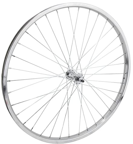 WheelMaster Front Bicycle Wheel 26 x 1.75/2.125 (ISO 559) 36H, Steel, Bolt On, Silver, 3/8