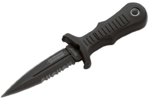 United Cuterly Messer Sub Commander Black Serrated 6.9 cm, 02UC2724