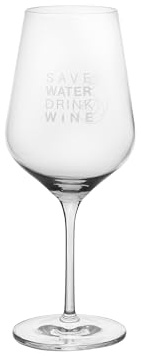 Räder Vino Rotweinglas Save water drink wine