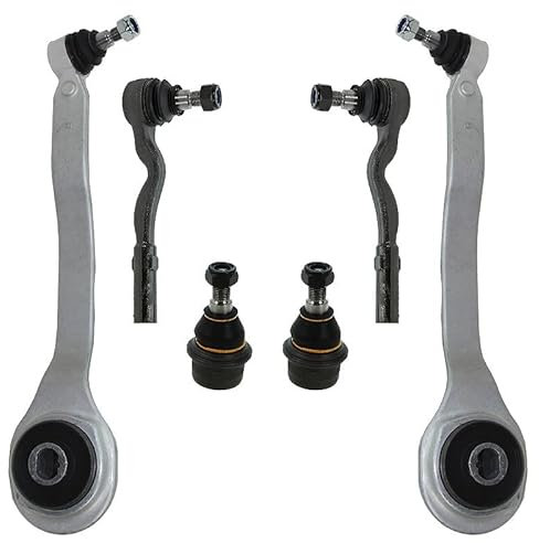 BESTPRICE 2x Querlenker Vorderachse unten links & rechts mit Traggelenk2x Spurstangenkopf, Kompatibel mit MERCEDES-BENZ CLS (C219), E-Klasse (W211), E-Klasse T-Model (S211)