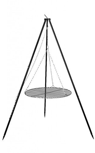 Farm Cook Barbecue pivotant trépied avec grille de barbecue rohstahl Nobel en 4 tailles Ø 50 cm noir